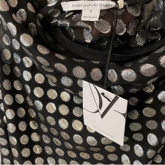 Diane Von Furstenberg NWT Dress Tadd 2 Party Cocktail Dress Size 0 - Picture 10 of 12